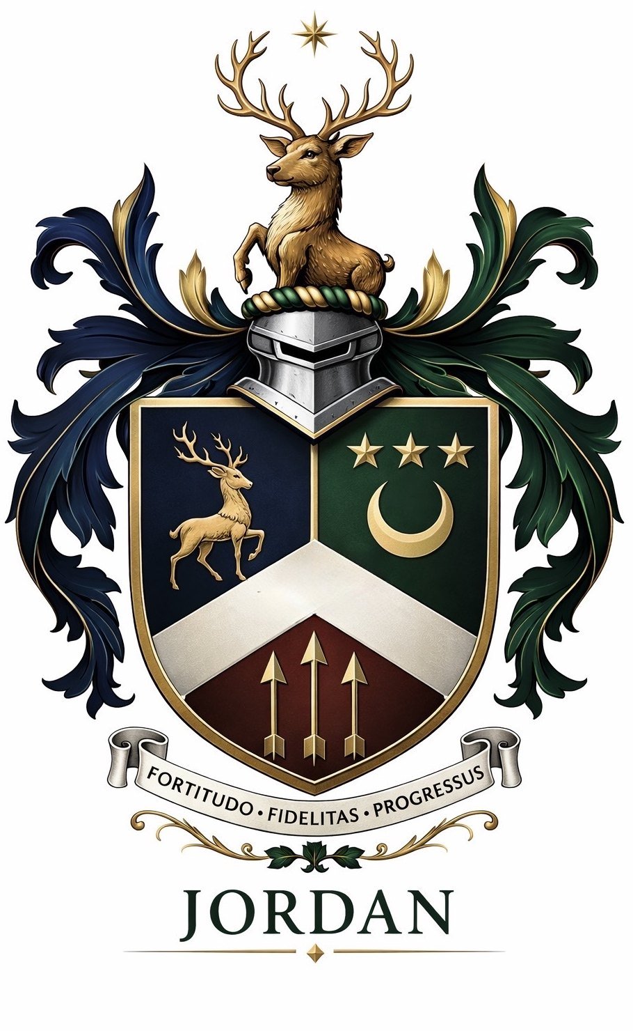 The Jordan family coat of arms